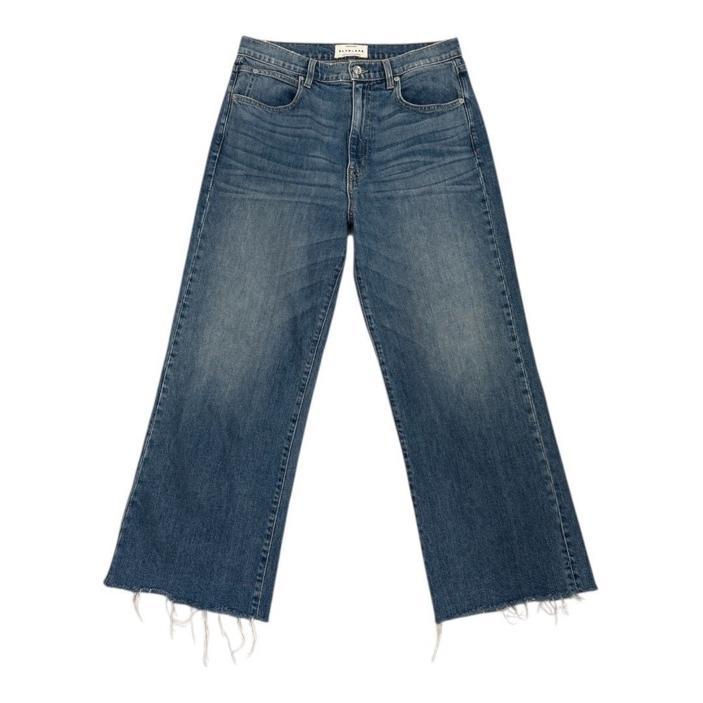 SLVRLAKE Wide Leg Jeans Womens Size 32 Grace Blue Wash